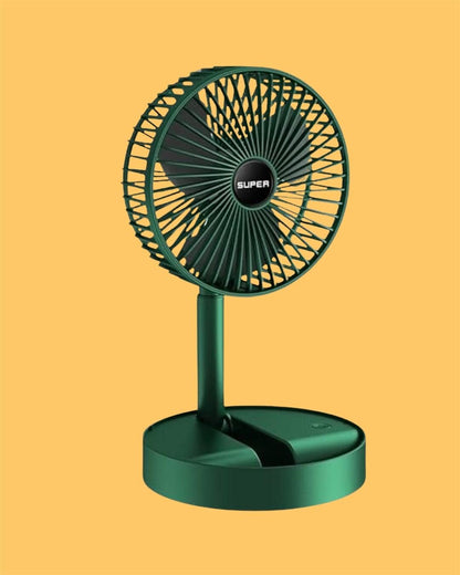Adjustable Height Telescopic Rechargeable fan