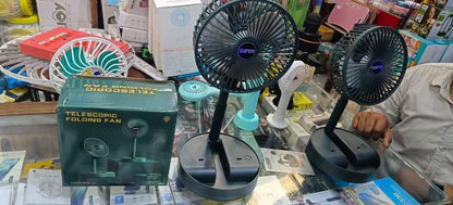 Adjustable Height Telescopic Rechargeable fan